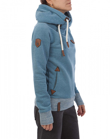 Толстовка женская с капюшоном Naketano The Dark Sides (Light Blue XL)