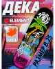 Дека Element Canada 8.25 с покрытием 3 (8 черный розовый, 8.25)