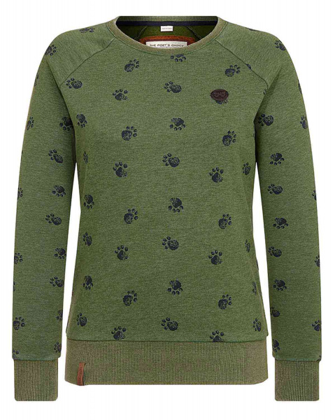 Толстовка женская свитшот Naketano Train Harder (Pine Green L )