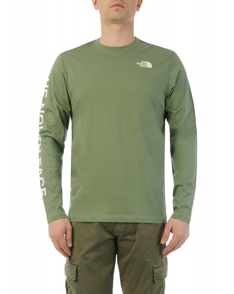 Лонгслив мужской The North Face Dome Sleeve Print 100 (S зеленый)