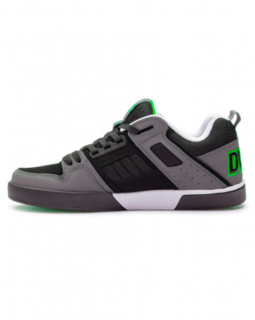Кеды низкие мужские DVS COMANCHE 2.0+ (Black Charcoal Lime Nubuck, 10.5)