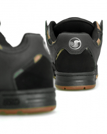 Кеды низкие мужские DVS MILITIA (BLACK CAMO LEATHER MENS, 12)