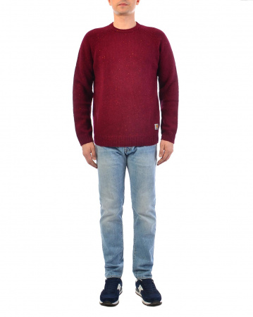 Свитер мужской Carhartt WIP Anglistic (L винный)