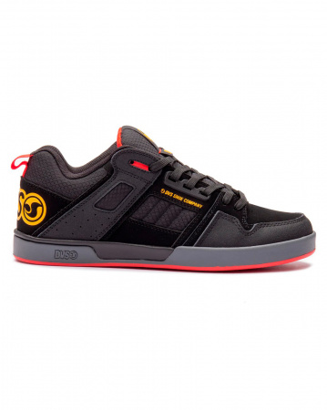 Кеды низкие мужские DVS COMANCHE 2.0+ (Black Yellow Fry Nubuk, 9.5)