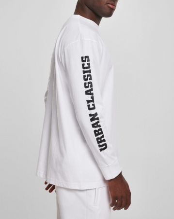 Лонгслив Urban Classics Logo Boxy Pocket (S белый)