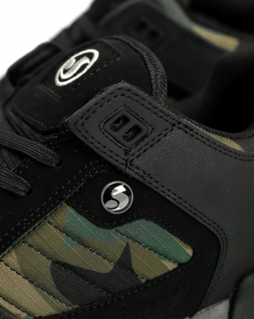 Кеды низкие мужские DVS MILITIA (BLACK CAMO LEATHER MENS, 14)