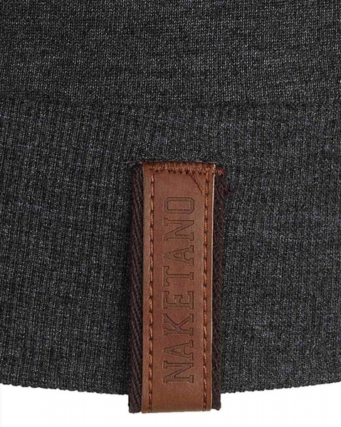 Толстовка легкая женская свитшот Naketano Glitzikrokette (Anthracite XS )