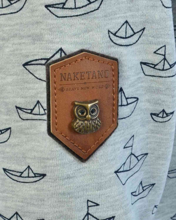 Толстовка женская с капюшоном Naketano Ich Denke Also Spinn Ich II (Grey Melange L)