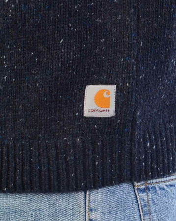Свитер мужской Carhartt WIP Anglistic Turtlieneck (L темно-синий)