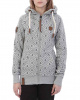 Толстовка женская на молнии с капюшоном Naketano Max Der Butler (Stone Grey L)