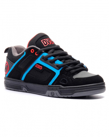 Кеды низкие мужские DVS COMANCHE (BLACK BLUE RED NUBUCK 9.5)