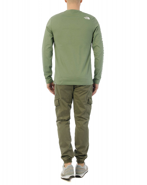 Лонгслив мужской The North Face Dome Sleeve Print 100 (S зеленый)