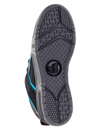 Кеды низкие мужские DVS COMANCHE (BLACK BLUE RED NUBUCK 8.0)