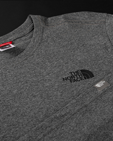 Футболка The North Face Back Box Print (Dark Grey Short-Sleeve Black Box XXL)