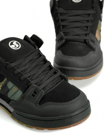 Кеды низкие мужские DVS MILITIA (BLACK CAMO LEATHER MENS, 7)