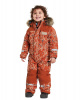 Комбинезон детский POLARBJORNEN PR 504365 (506 снегири на оранжевом, 100)