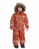 Комбинезон детский POLARBJORNEN PR 504365 (506 снегири на оранжевом, 100)