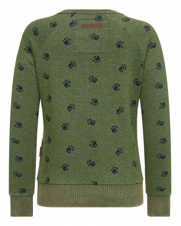Толстовка женская свитшот Naketano Train Harder (Pine Green M)