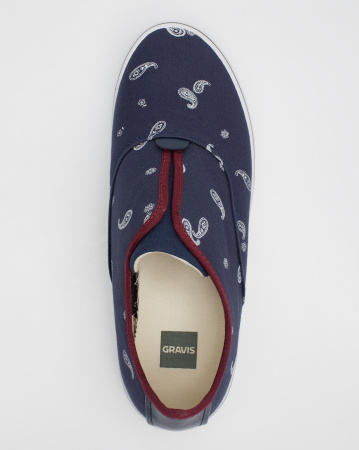 Кеды Gravis Dylan Slip On MNS (40.0 синий с узорами)