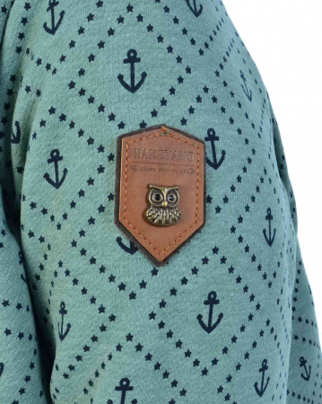 Толстовка женская с капюшоном Naketano I Will F...Your Brain (Green Melange XL)