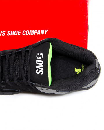 Кеды низкие мужские DVS ENDURO 125 (Black Charcoal Lime Nubuck, 8)