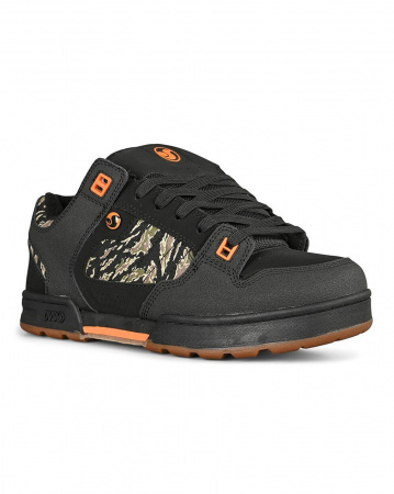 Кеды низкие мужские DVS MILITIA (BLACK JUNGLE CAMO NUBUCK, 14.0)