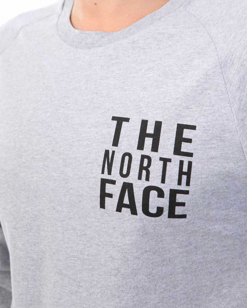 Футболка с длинным рукавом The North Face NSE T-Shirt Light Grey 90 10 (M серый светлый)