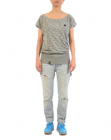 Футболка женская Naketano Squandering (Gun Smoke Grey Melange XS)