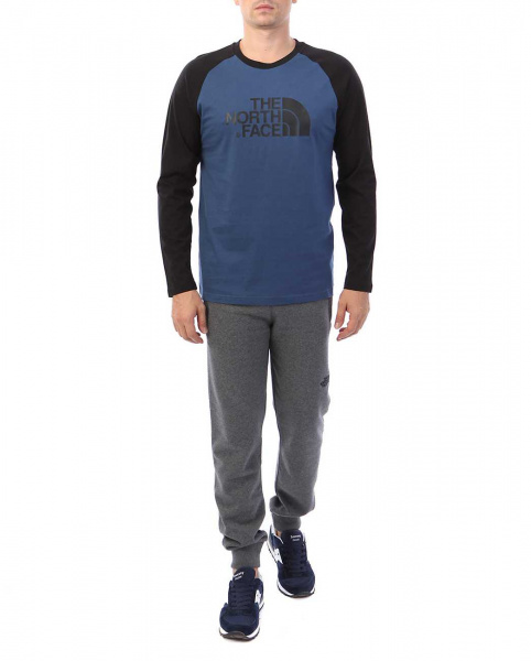 Лонгслив мужской The North Face T-Shirt 100 (XXL темно-синий)