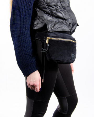 Сумка поясная Herschel Fifteen 10215 CORDUROY (BLACK 2L)