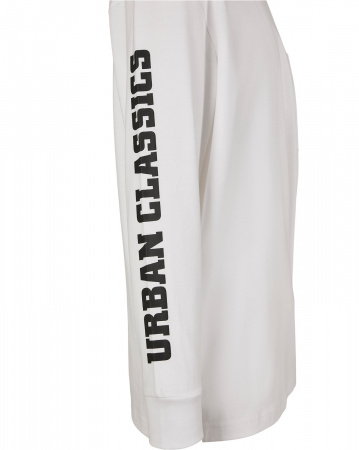 Лонгслив Urban Classics Logo Boxy Pocket (S белый)