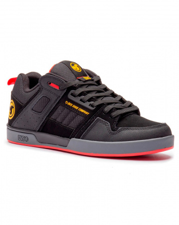 Кеды низкие мужские DVS COMANCHE 2.0+ (Black Yellow Fry Nubuk, 10.5)