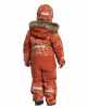 Комбинезон детский POLARBJORNEN PR 504365 (506 снегири на оранжевом, 100)