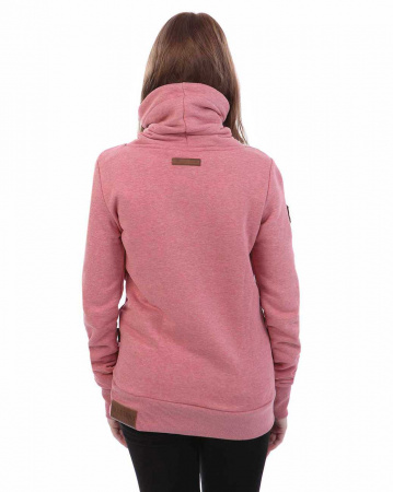 Толстовка женская с капюшоном Naketano Debil Mit Stil V (Bumsi Foggy Rose S)