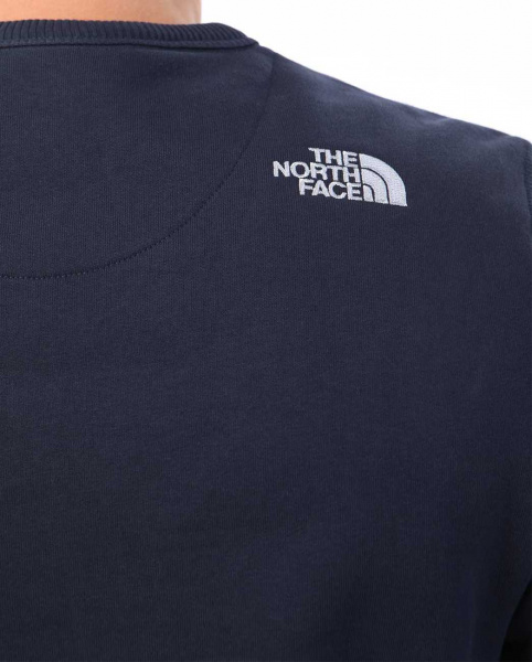 Толстовка мужская свитшот хлопок 100% The North Face Drew Peak (S темно-синий)