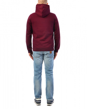 Толстовка мужская с капюшоном Iriedaily Hipster Maroon Mel (S бордовый)