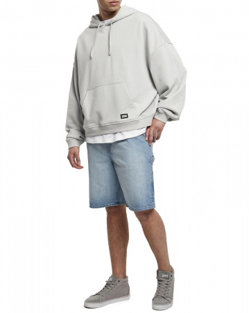 Толстовка мужская с капюшоном Urban Classics 80's Hoody TB4154 (L серый светлый)