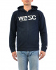 Толстовка мужская на молнии с капюшоном Wesc Wesc (M темно-синий)