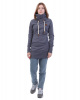 Толстовка-кенгуру женская Naketano Salami Jones III (Bluegrey Melange XS)