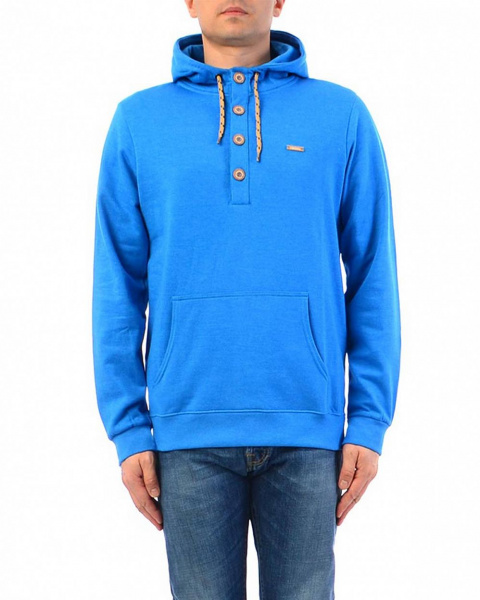 Толстовка мужская с капюшоном Iriedaily Hipster Hoody Blue (L темно-голубой)