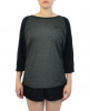 Футболка женская 2/3 Naketano Nimm mit nach Hause II (Anthracite Melange - Black XXL)
