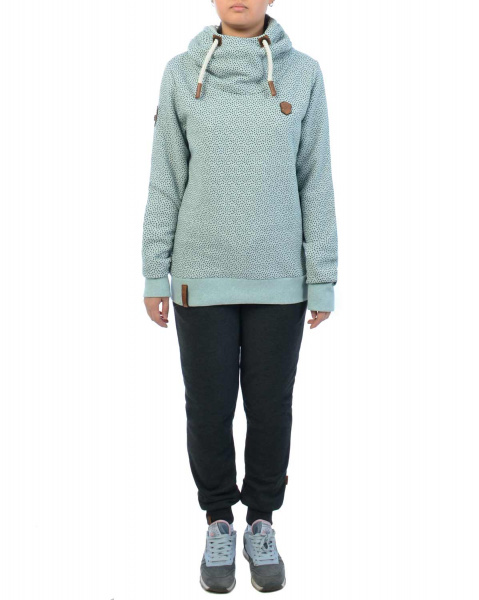Толстовка женская с капюшоном Naketano Pavian (Mint Melange XL)