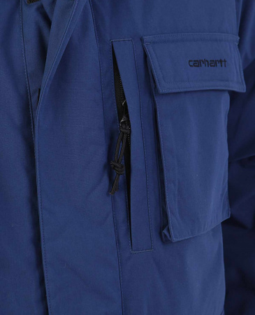 Пуховик Carhartt WIP Bering Parka (S голубой)