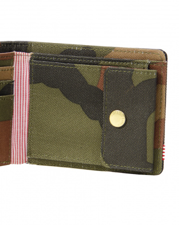 Кошелек Herschel Roy + Coin XL RFID 10404 (Black/Woodland Camo OS)