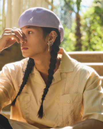 Кепка Kangol Tropic 504 VENTAIR 0290BC N (BT434 Blue tint, S)