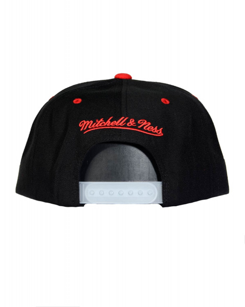 Бейсболка прямая Mitchell and Ness NT94Z XLRELECTIVE 2TONE SB (Chicago Bulls Black)
