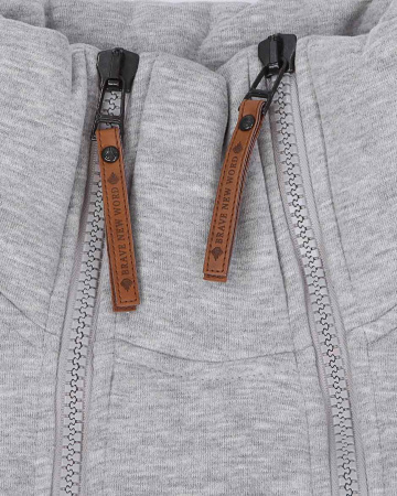 Толстовка женская на молнии Naketano Hanza Arscgenzahler (Grey XS)