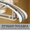 Вешалки АЛИ ЧАЙНА, Широкое плечо, 5 шт. 19*40 86гр (SY108 BLACK, 19*40)