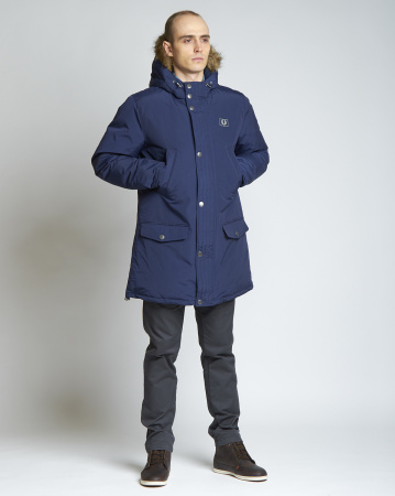 Пуховик мужской Fred Perry SJ3079 (L синий)