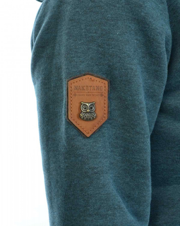 Толстовка женская с капюшоном Naketano Dirty Schmierlappen (Dirty Deep Blue Green S)